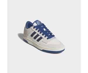 Sneaker ADIDAS SPORTSWEAR "RAPID COURT LOW", Damen, Gr. 42,5, oweiß, dkblau, dupe, Leder, Synthetik, Schuhe Sneaker (62349443-42,5) oweiß, dkblau, dupe