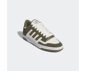 Sneaker ADIDAS SPORTSWEAR "RAPID COURT LOW", Damen, Gr. 44, grün (olive strata, cloud weiß, ftwr weiß), Leder, Synthetik, Schuhe Sneaker (30470136-44) olive strata, cloud weiß, ftwr weiß