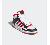 Sneaker ADIDAS SPORTSWEAR "RAPID COURT MID", Damen, Gr. 42,5, weiß (core schwarz, team power rot 2, cloud weiß), Leder, Synthetik, Schuhe Sneaker (49886607-42,5) core schwarz, team power rot 2, cloud