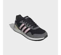 Sneaker ADIDAS SPORTSWEAR "RUN 60s 4.0", Damen, Gr. 38,5, schwarz (core schwarz, clear pink, carbon), Leder, Textil, Schuhe Sneaker (15308600-38,5) core schwarz, clear pink, carbon