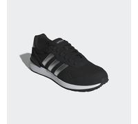 Sneaker ADIDAS SPORTSWEAR "RUN 60s 4.0", Damen, Gr. 42,5, schwarz (core schwarz, silber metallic, ftwr weiß), Leder, Textil, Schuhe Sneaker (45124016-42,5) core schwarz, silber metallic, ftwr weiß