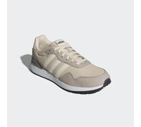 Sneaker ADIDAS SPORTSWEAR "RUN 60S 4.0", Herren, Gr. 41, weiß (aluminium, sanftes weiß, wonder aluminium), Leder, Textil, Schuhe Sneaker (83466753-41) aluminium, sanftes weiß, wonder aluminium