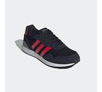 Sneaker ADIDAS SPORTSWEAR "RUN 60S 4.0", Herren, Gr. 46, schwarz (core schwarz, pure ruby, grau three), Leder, Textil, Schuhe Sneaker (98540127-46) core schwarz, pure ruby, grau three