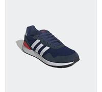 Sneaker ADIDAS SPORTSWEAR "RUN 60S 4.0", Herren, Gr. 46, weiß (dunkelblau, cloud weiß, aurora ink), Leder, Textil, Schuhe Sneaker (51018212-46) dunkelblau, cloud weiß, aurora ink