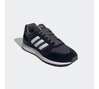 Sneaker ADIDAS SPORTSWEAR "RUN 80S", Damen, Gr. 42, schwarz-weiß (core schwarz, cloud weiß, grau six), Leder, Synthetik, Textil, Schuhe Sneaker (71252942-42) core schwarz, cloud weiß, grau six
