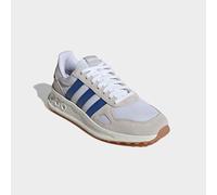 Sneaker ADIDAS SPORTSWEAR "RUN 84", Herren, Gr. 45, weiß (cloud weiß, royal blau, grau one), Leder, Synthetik, Textil, Schuhe Sneaker, inspiriert vom Design des adidas LA Trainer (99468126-45) cloud w