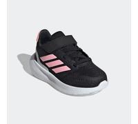 Sneaker ADIDAS SPORTSWEAR "RUNFALCON 5 KIDS", Mädchen, Gr. 22, schwarz (core schwarz, pink spark, silber metallic), Synthetik, Textil, Schuhe Sneaker, mit Klettverschluss (12221138-22) core schwarz, p