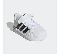 Sneaker ADIDAS SPORTSWEAR "STREETTALK", Damen, Gr. 21, cloud weiß, core schwarz, core schwarz, Synthetik, Schuhe Sneaker, inspiriert vom Design des adidas superstar, für Kinder (53855511-21) cloud wei