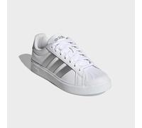Sneaker ADIDAS SPORTSWEAR "STREETTALK", Damen, Gr. 36, cloud weiß, silber metallic, ftwr weiß, Synthetik, Schuhe Sneaker, inspiriert vom Design des adidas Superstar (81624960-36) cloud weiß, silber me