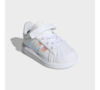 Sneaker ADIDAS SPORTSWEAR "STREETTALK EL I", Mädchen, Gr. 22, ftwwht1, irides, cweiß, Synthetik, Schuhe Sneaker, inspiriert vom Design des adidas superstar, für Kinder (55853812-22) ftwwht1, irides, c