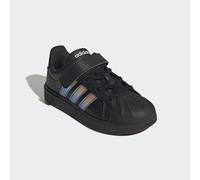 Sneaker ADIDAS SPORTSWEAR "STREETTALK KIDS", Damen, Gr. 34, core schwarz, iridescent, cloud weiß, Synthetik, Schuhe Sneaker, inspiriert vom Design des adidas superstar, für Kinder (67141264-34) core s