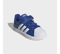 Sneaker ADIDAS SPORTSWEAR "STREETTALK", Mädchen, Gr. 33, royal blau, cloud weiß, grau two, Synthetik, Schuhe Sneaker, inspiriert vom Design des adidas superstar, für Kinder (91571858-33) royal blau, c