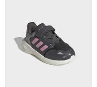 Sneaker ADIDAS SPORTSWEAR "TENSAUR RUN 3.0 FÜR BABYS UND KLEINKINDER", Mädchen, Gr. 23, grau six, bliss pink, sanftes weiß, Synthetik, Textil, Schuhe Sneaker, für Kinder, mit Klettverschluss (94740044