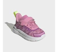 Sneaker ADIDAS SPORTSWEAR "TENSAUR RUN 4.0 KIDS", Mädchen, Gr. 25, st tropic bloom, lila burst, hi, res gelb, Synthetik, Textil, Schuhe Sneaker, für Kinder (15972831-25) st tropic bloom, lila burst, h