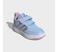 Sneaker ADIDAS SPORTSWEAR "TENSAUR SPORT 3.0 CF K", Damen, Gr. 36, clear sky, silber metallic, bliss lila, Synthetik, Textil, Schuhe Sneaker, mit Klettverschluss, für Kinder & Jugendliche (48513009-36