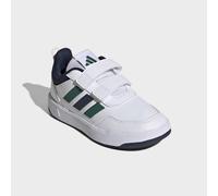 Sneaker ADIDAS SPORTSWEAR "TENSAUR SPORT 3.0 CF K", Kinder, Gr. 32, weiß (cloud weiß, collegiate grün, collegiate navy), Synthetik, Textil, Schuhe Sneaker, für Kinder & Jugendliche (85545355-32) cloud