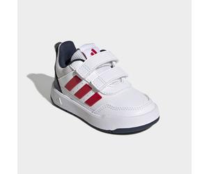 Sneaker ADIDAS SPORTSWEAR "TENSAUR SPORT 3.0 FÜR BABYS UND KLEINKINDER", Mädchen, Gr. 25, rot (cloud weiß, collegiate rot, collegiate navy), Synthetik, Textil, Schuhe Sneaker, für Kinder, mit Klettver