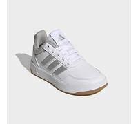 Sneaker ADIDAS SPORTSWEAR "TENSAUR SPORT 3.0 K", Kinder, Gr. 40, weiß (cloud weiß, silber metallic, grau two), Synthetik, Textil, Schuhe Sneaker, für Kinder & Jugendliche (75800428-40) cloud weiß, sil