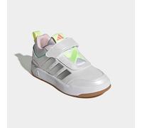Sneaker ADIDAS SPORTSWEAR "TENSAUR SPORT 3.0 KIDS", Mädchen, Gr. 29, weiß (cloud weiß, silber metallic, clear pink), Synthetik, Textil, Schuhe Sneaker, für Kinder & Jugendliche (95383260-29) cloud wei