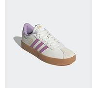 Sneaker ADIDAS SPORTSWEAR "VL COURT 3.0", Damen, Gr. 37, core weiß, preloved lila, powder plum, Leder, Synthetik, Schuhe Sneaker, inspiriert vom Design des adidas samba (88334436-37) core weiß, prelov
