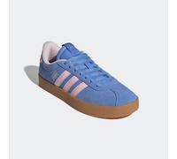 Sneaker ADIDAS SPORTSWEAR "VL COURT 3.0", Damen, Gr. 38,5, blau fusion, clear pink, silber metallic, Leder, Synthetik, Schuhe Sneaker, inspiriert vom Design des adidas samba (23206814-38,5) blau fusio