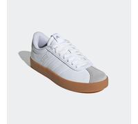 Sneaker ADIDAS SPORTSWEAR "VL COURT 3.0", Damen, Gr. 40,5, weiß (cloud weiß, ftwr weiß, silber metallic), Leder, Synthetik, Schuhe Sneaker, inspiriert vom Design des adidas samba (70321215-40,5) cloud