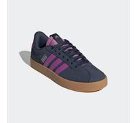 Sneaker ADIDAS SPORTSWEAR "VL COURT 3.0", Damen, Gr. 40, silber (shadow navy, lila burst, silber metallic), Leder, Synthetik, Schuhe Sneaker, inspiriert vom Design des adidas samba (47302452-40) shado
