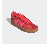 Sneaker ADIDAS SPORTSWEAR "VL COURT 3.0", Damen, Gr. 40, weiß (semi lucid rot, lucid pink, core weiß), Leder, Textil, Schuhe Sneaker, Design auf den Spuren des adidas Samba (40355948-40) semi lucid ro