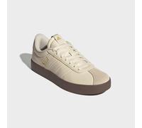 Sneaker ADIDAS SPORTSWEAR "VL COURT 3.0", Damen, Gr. 41, wonder weiß, wonder weiß, gold metallic, Leder, Synthetik, Schuhe Sneaker, inspiriert vom Design des adidas samba, Topseller (26541919-41) wond