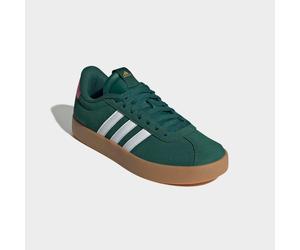 Sneaker ADIDAS SPORTSWEAR "VL COURT 3.0", Damen, Gr. 42,5, grün (collegiate grün, ftwr weiß, pulse magenta), Leder, Synthetik, Schuhe Sneaker, inspiriert vom Design des adidas samba, Topseller (894062