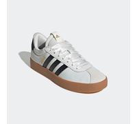 Sneaker ADIDAS SPORTSWEAR "VL COURT 3.0", Damen, Gr. 42, core weiß, core schwarz, gold metallic, Leder, Textil, Schuhe Sneaker, Design auf den Spuren des adidas Samba (71823515-42) core weiß, core sch