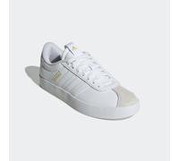 Sneaker ADIDAS SPORTSWEAR "VL COURT 3.0", Damen, Gr. 42, weiß (cloud weiß, ftwr weiß, grau one), Leder, Synthetik, Schuhe Sneaker, inspiriert vom Design des adidas samba (99802333-42) cloud weiß, ftwr