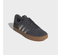 Sneaker ADIDAS SPORTSWEAR "VL COURT 3.0", Damen, Gr. 43, carbon, silber metallic, gold metallic, Leder, Synthetik, Schuhe Sneaker, inspiriert vom Design des adidas samba (14552837-43) carbon, silber m