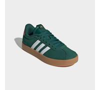 Sneaker ADIDAS SPORTSWEAR "VL COURT 3.0", Damen, Gr. 43, grün (collegiate grün, ftwr weiß, pulse magenta), Leder, Synthetik, Schuhe Sneaker, inspiriert vom Design des adidas samba, Topseller (89406239