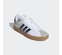 Sneaker ADIDAS SPORTSWEAR "VL COURT 3.0", Herren, Gr. 43, blau (cloud weiß, dunkelblau, lgh solid grau), Leder, Synthetik, Schuhe Sneaker, inspiriert vom Design des adidas samba (38639142-43) cloud we