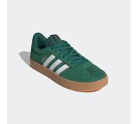 Sneaker ADIDAS SPORTSWEAR "VL COURT 3.0", Herren, Gr. 43, grün (dunkelgrün, cloud weiß, collegiate burgundy), Leder, Textil, Schuhe Sneaker, inspiriert vom Design des adidas samba (44448334-43) dunkel