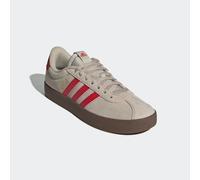 Sneaker ADIDAS SPORTSWEAR "VL COURT 3.0", Herren, Gr. 45, weiß (wonder beige, better scarlet, core weiß), Leder, Synthetik, Schuhe Sneaker, inspiriert vom Design des adidas samba (38815713-45) wonder