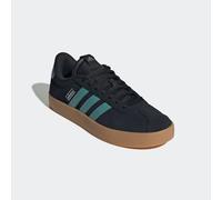 Sneaker ADIDAS SPORTSWEAR "VL COURT 3.0", Herren, Gr. 47, core schwarz, powder teal, silber metallic, Leder, Synthetik, Schuhe Sneaker, inspiriert vom Design des adidas samba, Topseller (54951620-47)