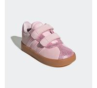 Sneaker ADIDAS SPORTSWEAR "VL COURT 3.0 KIDS", Mädchen, Gr. 22, transparent (clear pink, clear pink, gum10), Leder, Synthetik, Schuhe Sneaker, Design auf den Spuren des adidas Samba, für Kinder (21931