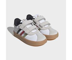 Sneaker ADIDAS SPORTSWEAR "VL COURT 3.0 KIDS", Mädchen, Gr. 25, cloud weiß, core schwarz, gold metallic, Synthetik, Textil, Schuhe Sneaker, für Kinder, World Cup Nations Pack (17857805-25) cloud weiß,