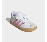 Sneaker ADIDAS SPORTSWEAR "VL COURT 3.0 KIDS", Mädchen, Gr. 29, cloud weiß, bliss pink, gum 1, Leder, Synthetik, Schuhe Sneaker, inspiriert vom Design des adidas samba, für Kinder & Jugendliche (49955