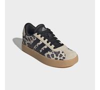 Sneaker ADIDAS SPORTSWEAR "VL COURT 3.0 KIDS", Mädchen, Gr. 33, crystal linen, core schwarz, khaki six, Leder, Synthetik, Textil, Schuhe Sneaker, inspiriert vom Design des Handball Spezial, für Kinder