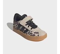 Sneaker ADIDAS SPORTSWEAR "VL COURT 3.0 KIDS", Mädchen, Gr. 35, crystal linen, core schwarz, khaki six, Leder, Synthetik, Textil, Schuhe Sneaker, für Kinder & Jugendliche (23473438-35) crystal linen,