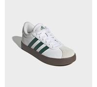 Sneaker ADIDAS SPORTSWEAR "VL COURT 3.0", Kinder, Gr. 38,5, cloud weiß, collegiate grün, gum5, Leder, Synthetik, Schuhe Sneaker, inspiriert vom Design des adidas samba, für Kinder & Jugendliche (73194
