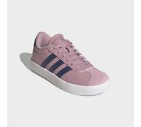 Sneaker ADIDAS SPORTSWEAR "VL COURT 3.0", Kinder, Gr. 38,5, magic mauve, night indigo, ftwr weiß, Leder, Synthetik, Schuhe Sneaker, inspiriert vom Design des adidas samba, für Kinder & Jugendliche (12