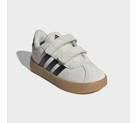 Sneaker ADIDAS SPORTSWEAR "VL COURT 3.0", Mädchen, Gr. 22, cloud weiß, core schwarz, alumina, Leder, Synthetik, Schuhe Sneaker, inspiriert vom Design des adidas Handball Spezial, für Kinder (98970113-