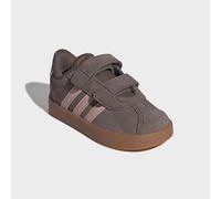 Sneaker ADIDAS SPORTSWEAR "VL COURT 3.0", Mädchen, Gr. 26, earth strata, semi frozen turbo, amber gum, Leder, Synthetik, Schuhe Sneaker, inspiriert vom Design des adidas Handball Spezial, für Kinder (