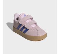 Sneaker ADIDAS SPORTSWEAR "VL COURT 3.0", Mädchen, Gr. 27, clear pink, royal blau, gum 3, Leder, Synthetik, Schuhe Sneaker, inspiriert vom Design des adidas Handball Spezial, für Kinder (49994517-27)