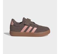 adidas Unisex Kinder Vl Court 3.0 Hook and Loop Kids Shoes, Earth strata/Semi Frozen Turbo/Amber Gum, 30 EU