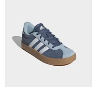 Sneaker ADIDAS SPORTSWEAR "VL COURT 3.0", Mädchen, Gr. 32, weiß (preloved ink, ftwr weiß, wonder blau), Leder, Synthetik, Schuhe Sneaker, inspiriert vom Design des adidas Handball Spezial (48099344-32